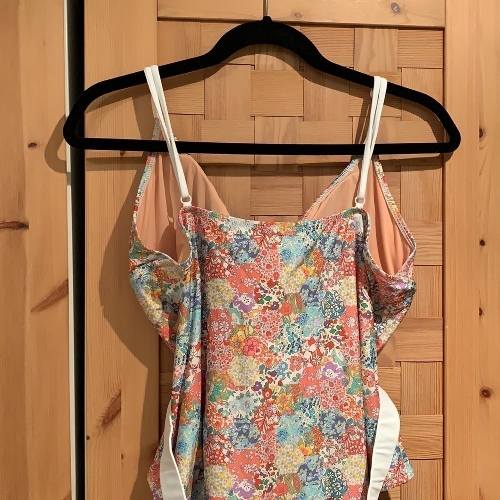 NWT J Crew Liberty Fabric One Piece Belted Floral Swimsuit 16 - Picture 6 of 9